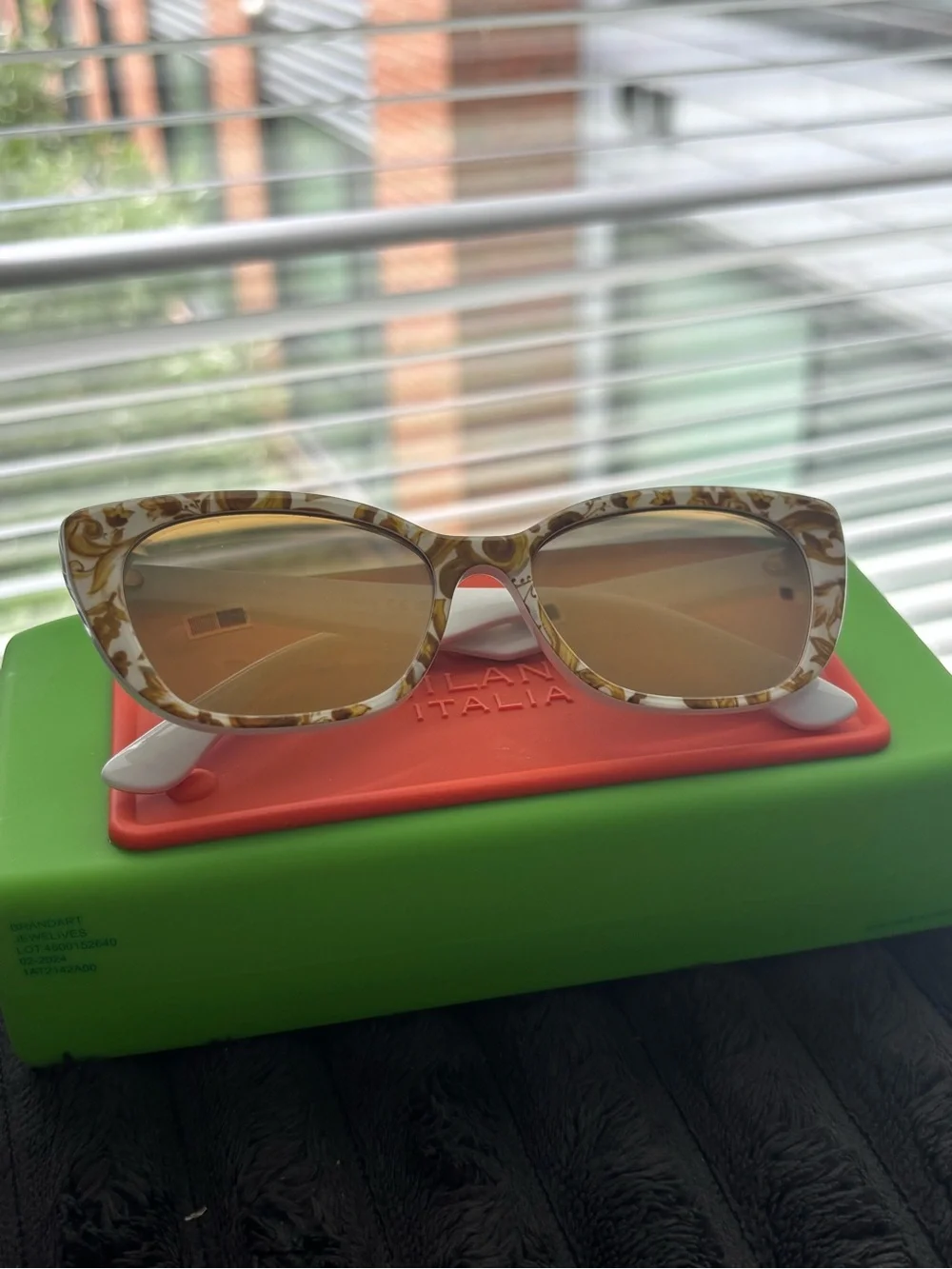 Versace Gold Baroque Cat-Eye Kids Sunglasses